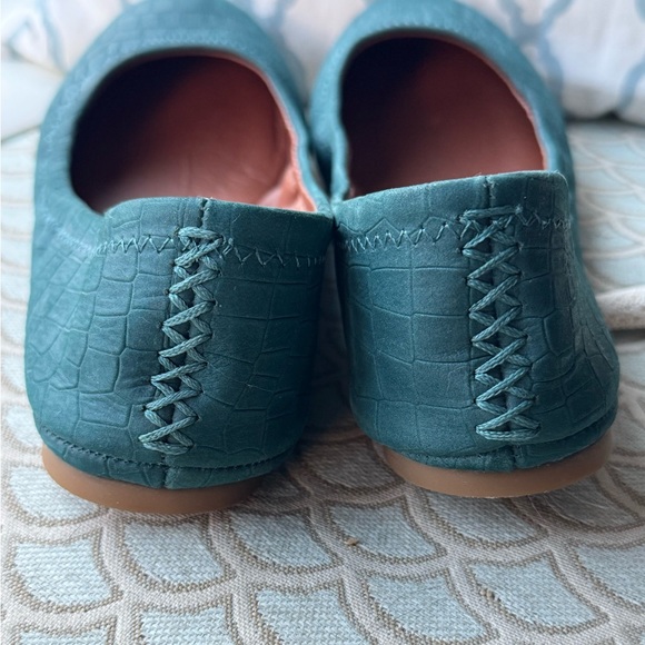 Lucky Brand Emmie Ballet Flat Leather Teal Blue Women’s Size 8.5 - Picture 10 of 14